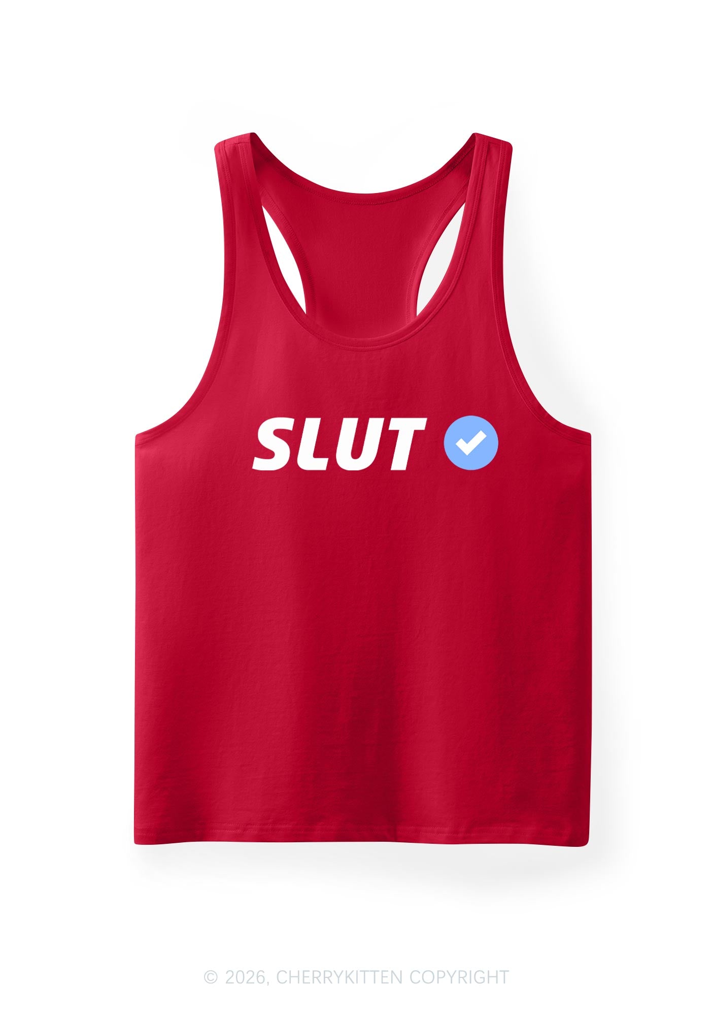 Certified Slxt Y2K Men Racerback Tank Top Cherrykitten