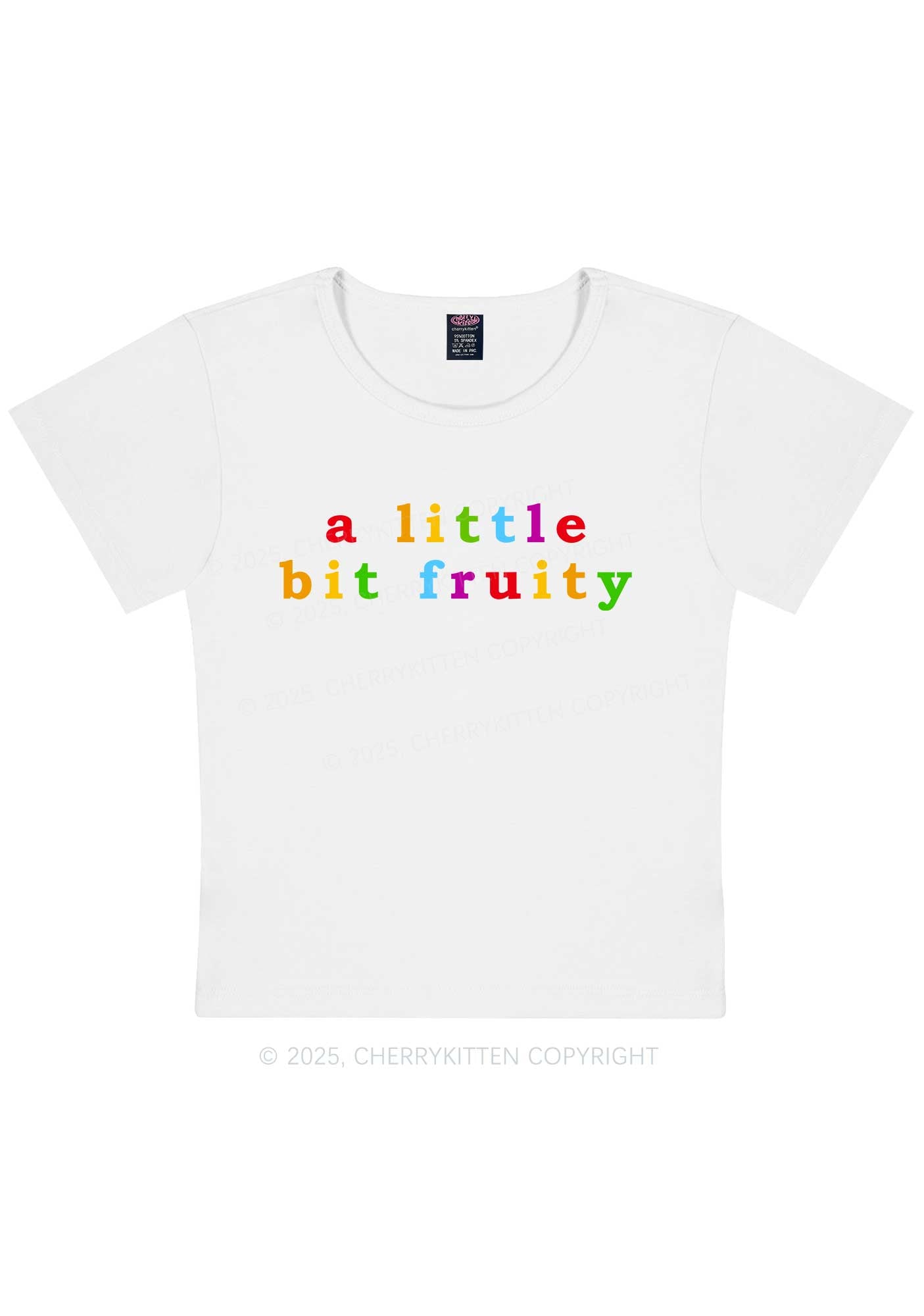 A Little Bit Fruity Y2K Baby Tee Cherrykitten
