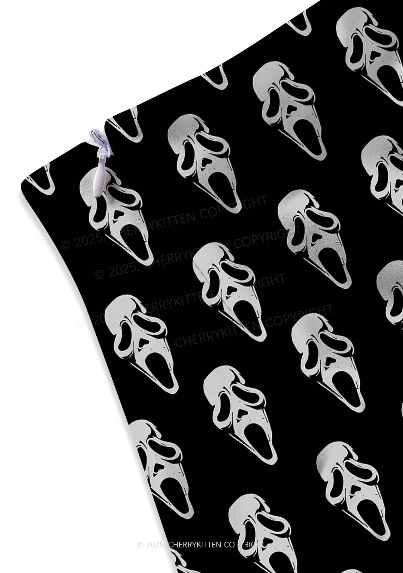 Halloween Horror Film Club Y2K Print Mini Skirt Cherrykitten