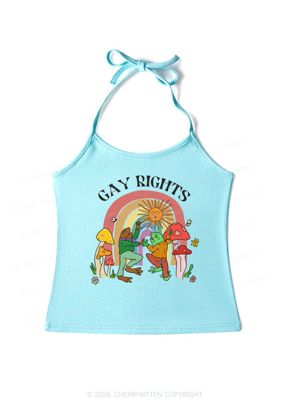 Gay Rights Pride Y2K Halter Neck Cami Cherrykitten