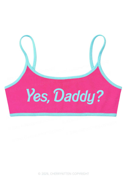 Yes Daddy Y2K Super Crop Cami Cherrykitten
