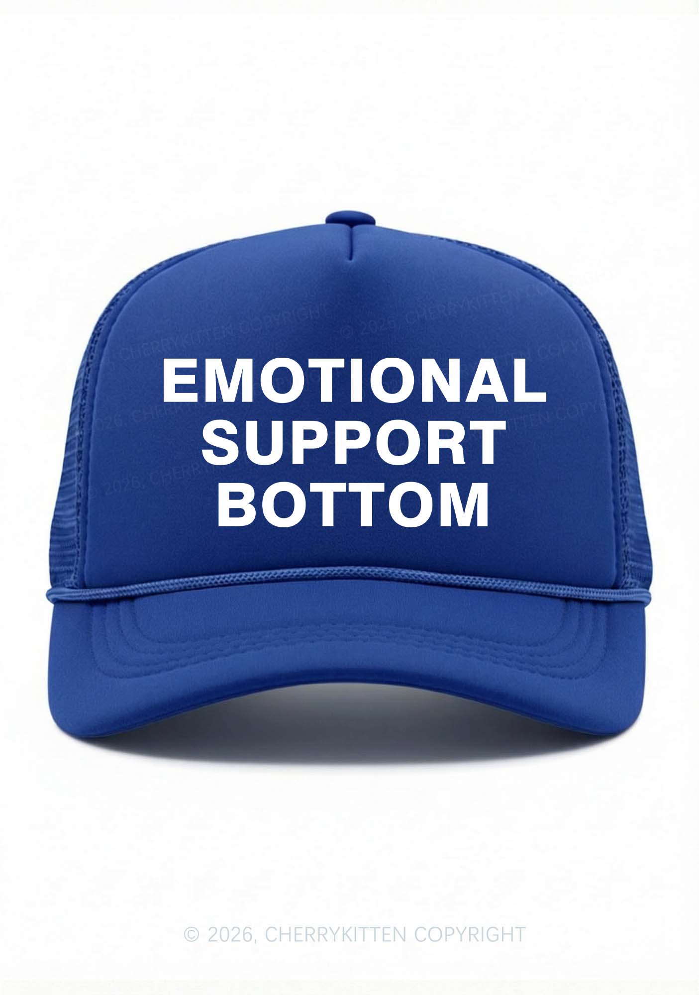 Emotional Support Bottom Pride Y2K Trucker Hat Cherrykitten