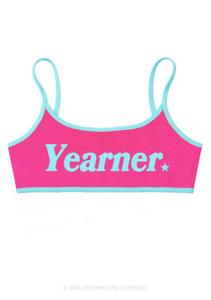Yearner Y2K Super Crop Cami Cherrykitten
