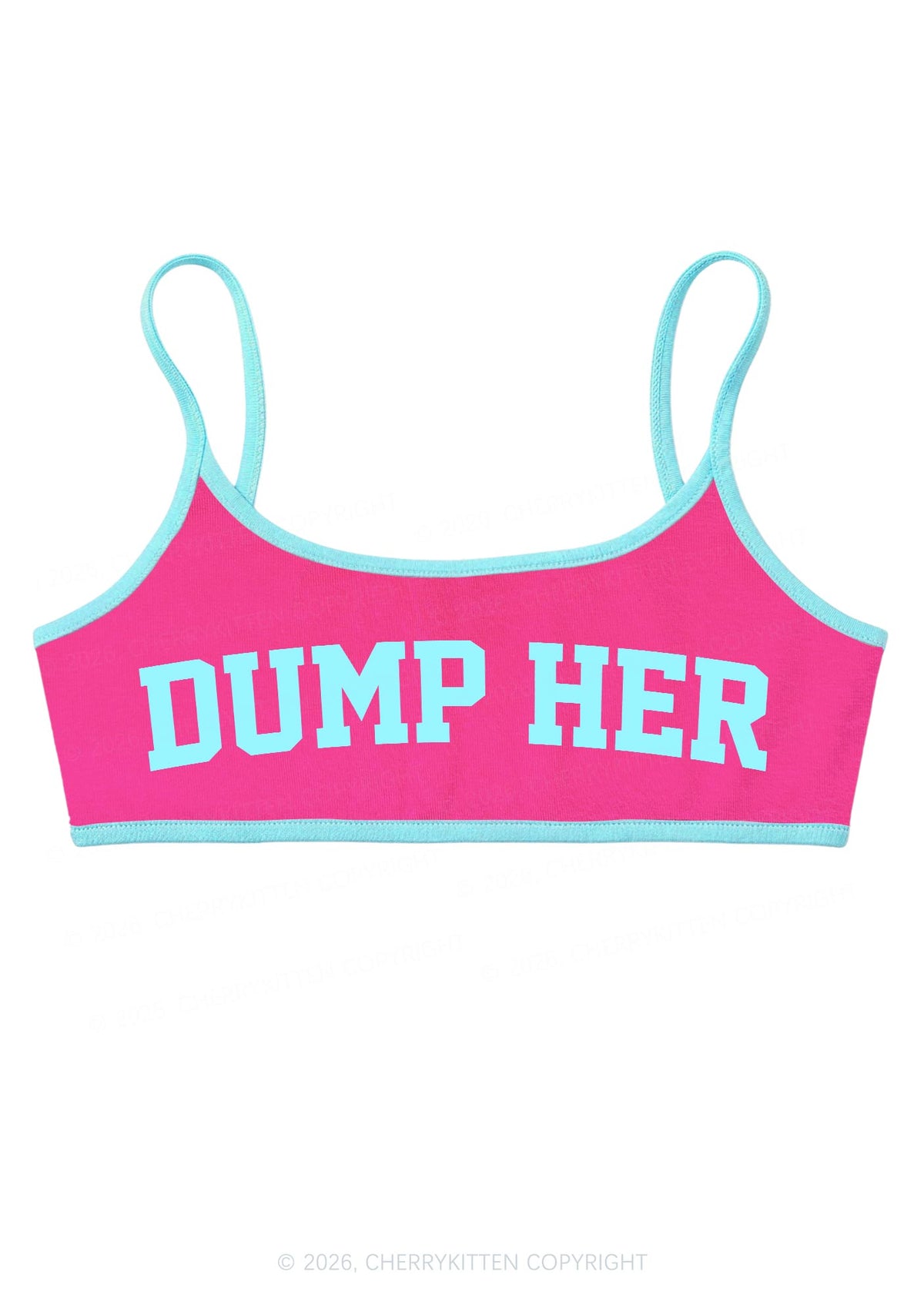 Dump Her Y2K Super Crop Cami Cherrykitten