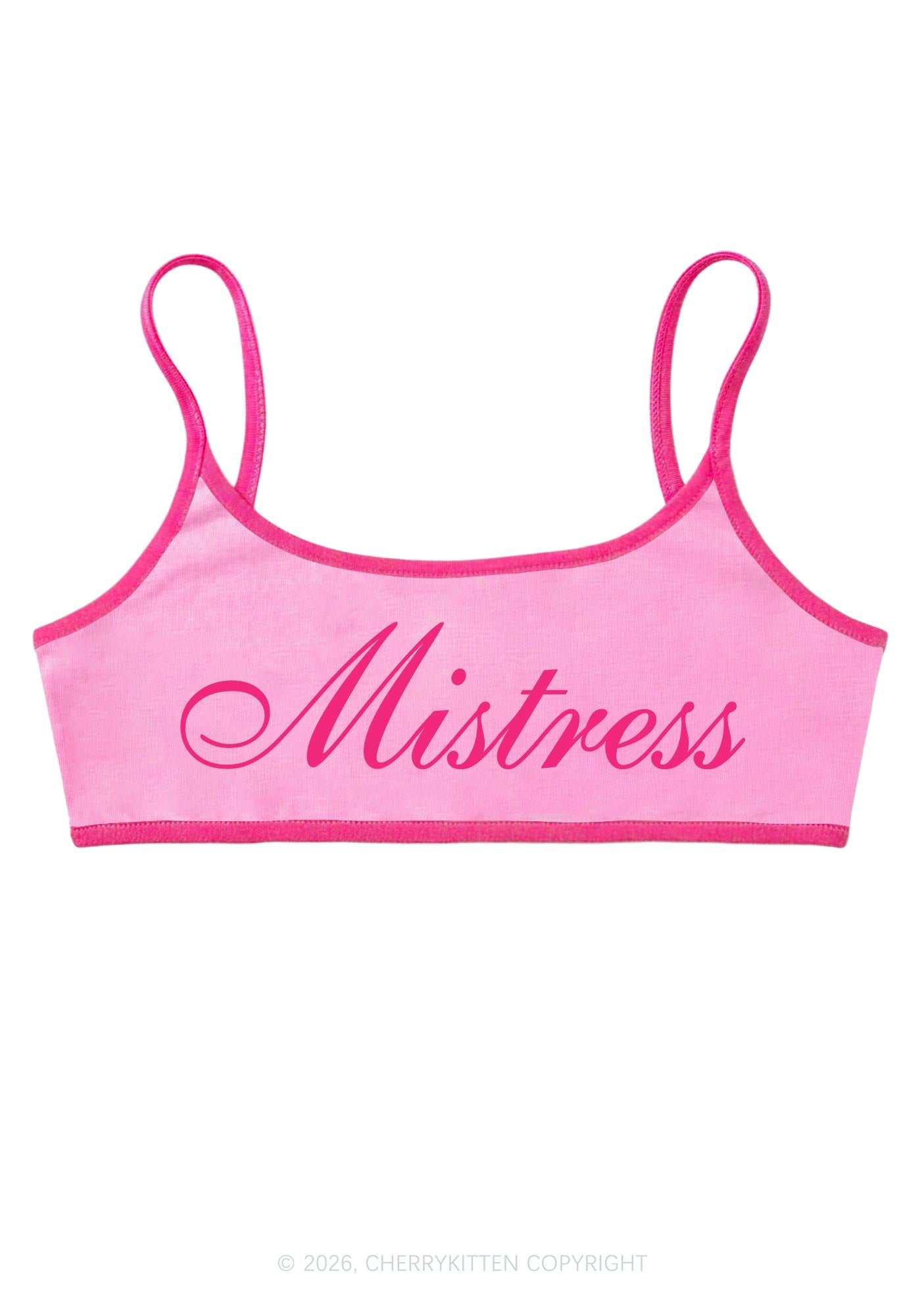 Mistress Y2K Super Crop Cami Cherrykitten