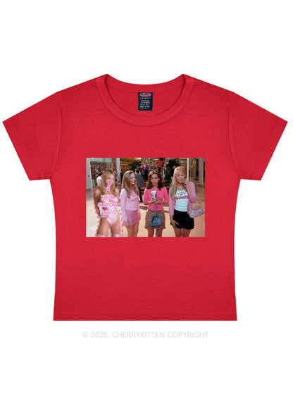 Custom Girls Movie Y2K Baby Tee Cherrykitten