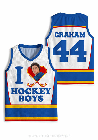I Love Hockey Boy DL Y2K Sport Jersey Tank Cherrykitten