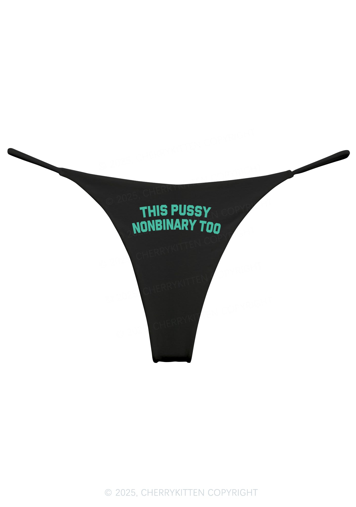 This Puxxy Nonbinary Too Pride Y2K Bikini String Thong Cherrykitten