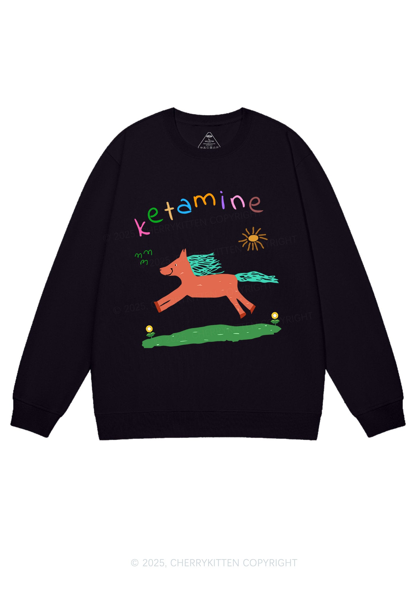 Orange Pony Y2K Sweatshirt