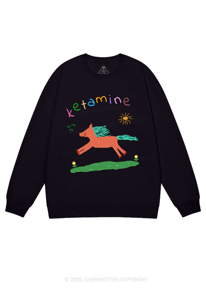 Orange Pony Y2K Sweatshirt