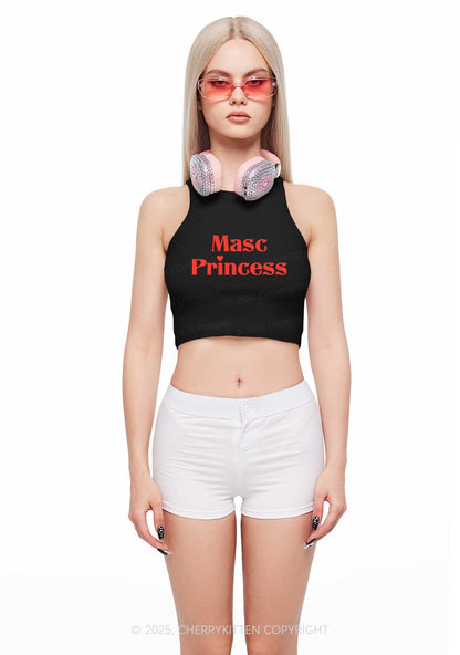 Masc Princess Pride Y2K Crop Tank Top Cherrykitten