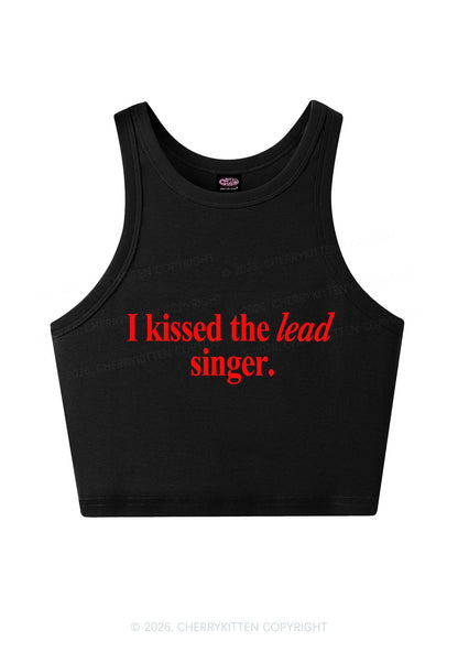 I Kissed The Lead Singer Y2K Crop Tank Top Cherrykitten