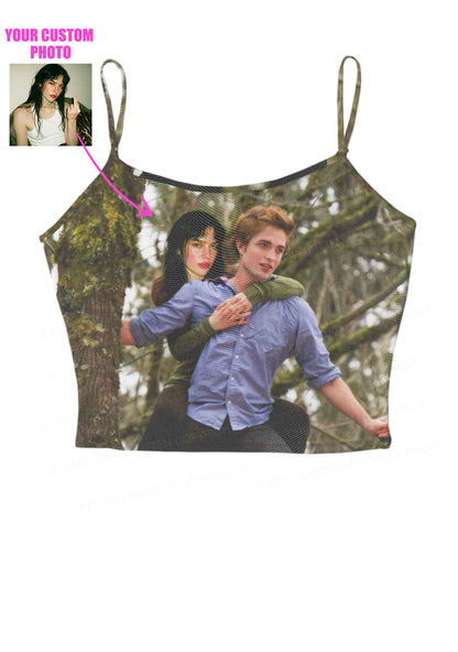Custom Face Y2K Mesh Cami Tank Cherrykitten