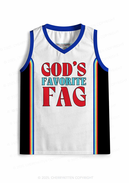 Custom Gods Favorite Fag Pride Y2K Sport Jersey Tank Cherrykitten