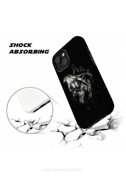 Halloween Monster Hand Bleeding Heart Y2K Phone Case Cherrykitten