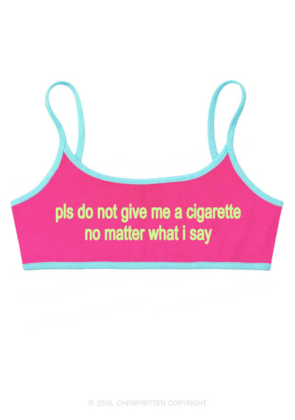 Dont Give Me Cigarette Y2K Super Crop Cami Cherrykitten
