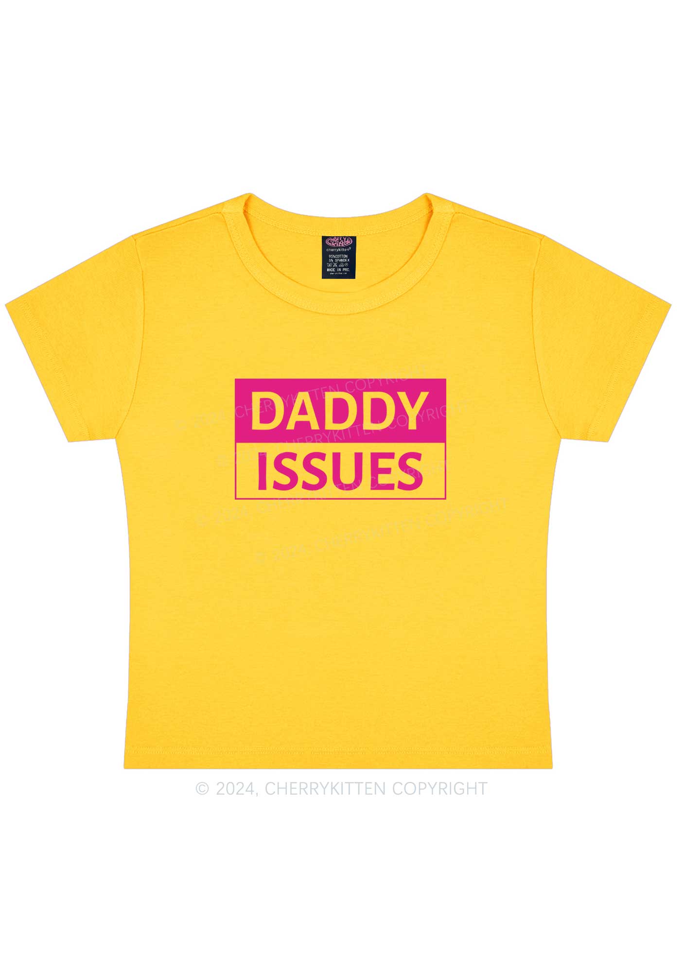 It's Daddy Issues Y2K Baby Tee Cherrykitten