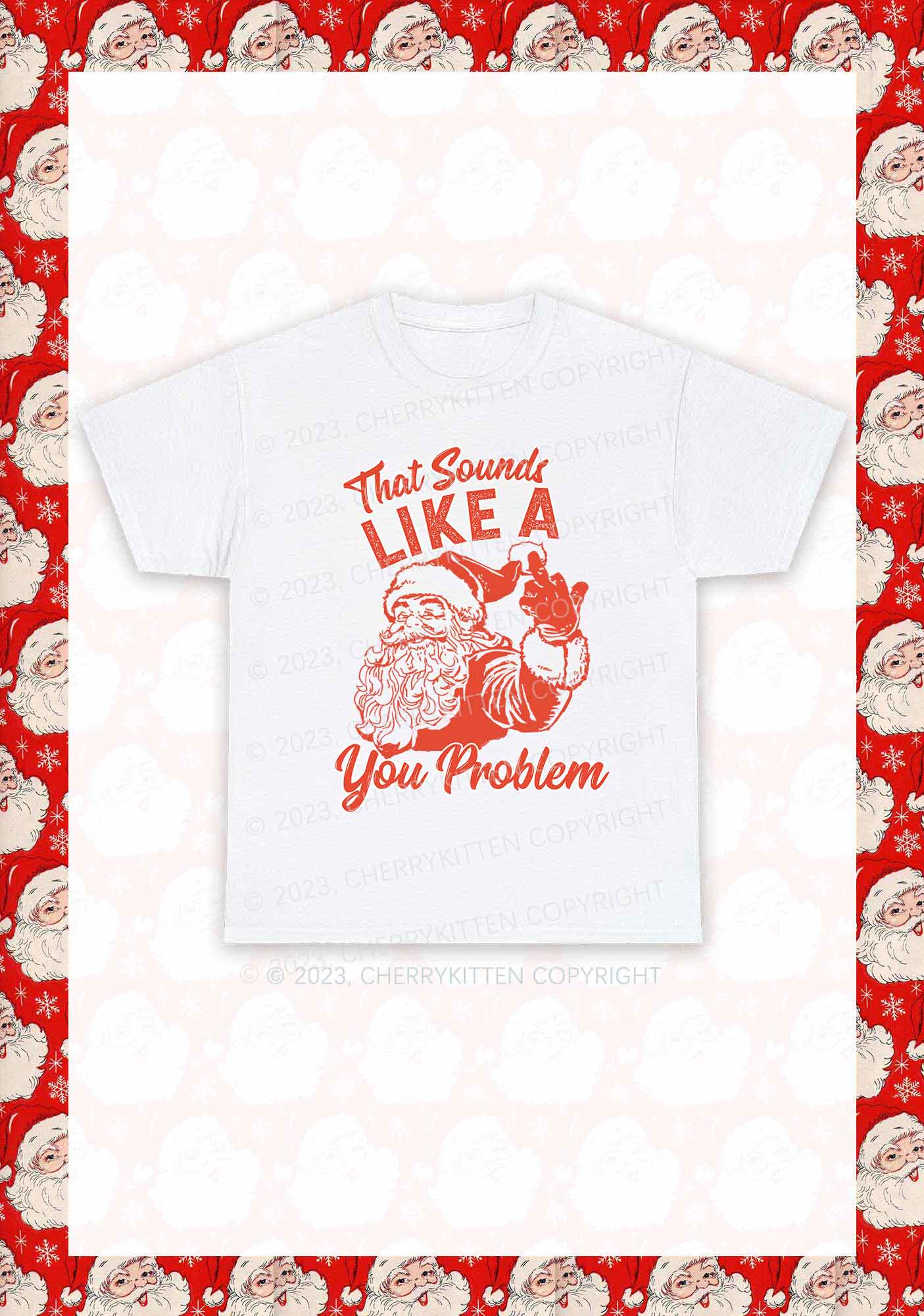 You Problem Christmas Y2K Chunky Shirt Cherrykitten