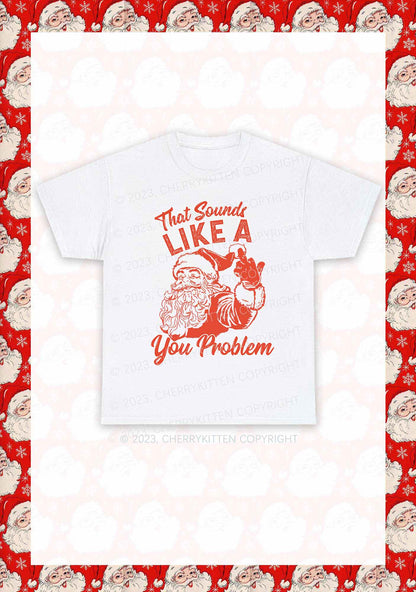 You Problem Christmas Y2K Chunky Shirt Cherrykitten