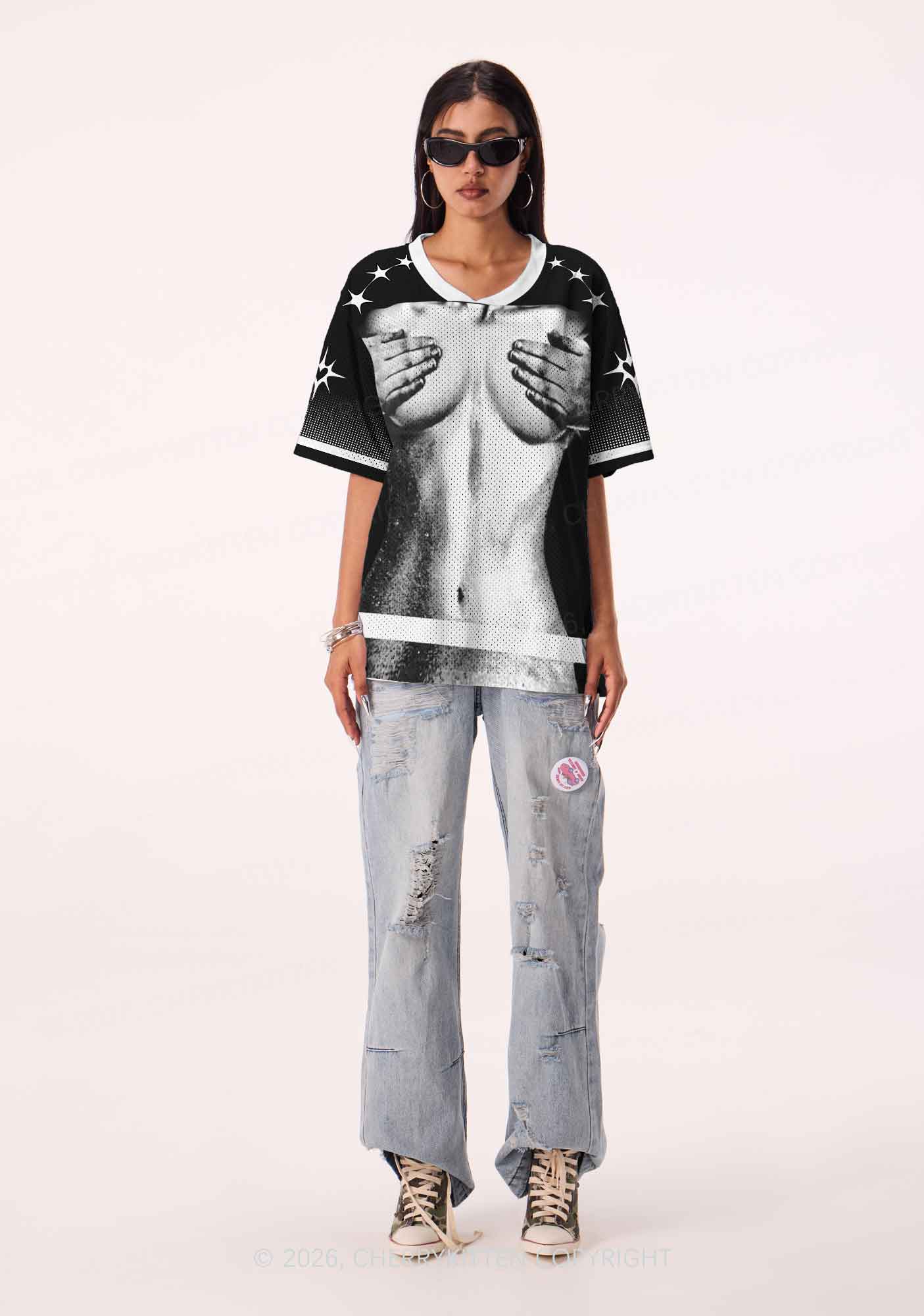 Touch Bxxbs Y2K Sport Jersey Shirts Cherrykitten