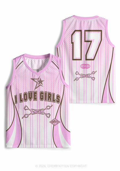 I Love Girls Scissors Pride Y2K Sport Jersey Tank Cherrykitten