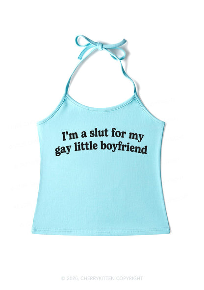 Slxt For My Gay BF Valentine's Day Y2K Halter Neck Cami Cherrykitten