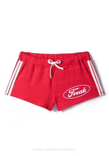 Oval Freak Y2K Drawstring Mini Shorts Cherrykitten