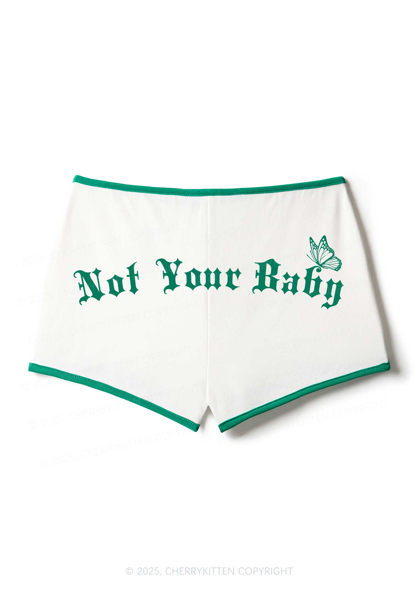 Not Your Baby Y2K Booty Shorts Cherrykitten