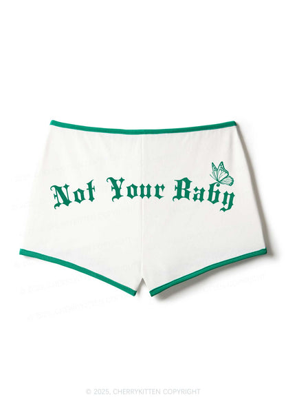 Not Your Baby Y2K Booty Shorts Cherrykitten