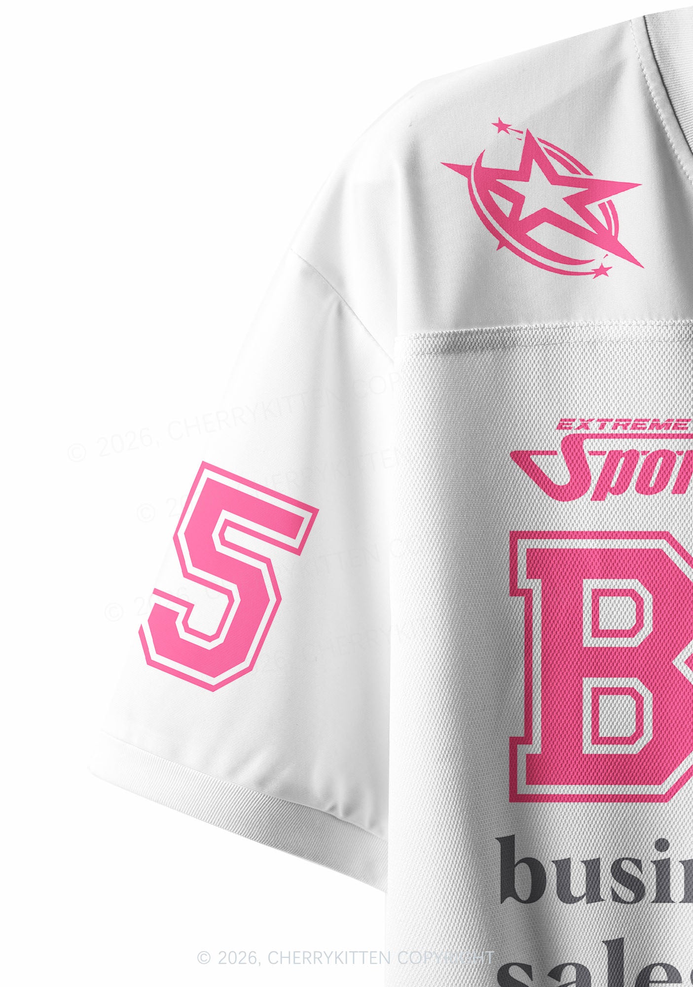 Custom Pink BDSM Y2K Crop Sport Jersey Shirts Cherrykitten