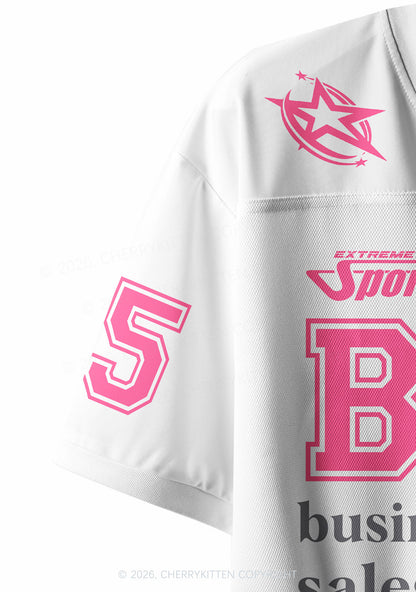 Custom Pink BDSM Y2K Crop Sport Jersey Shirts Cherrykitten
