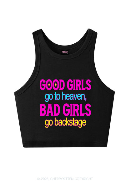 Bad Girls Go Backstage Y2K Crop Tank Top Cherrykitten