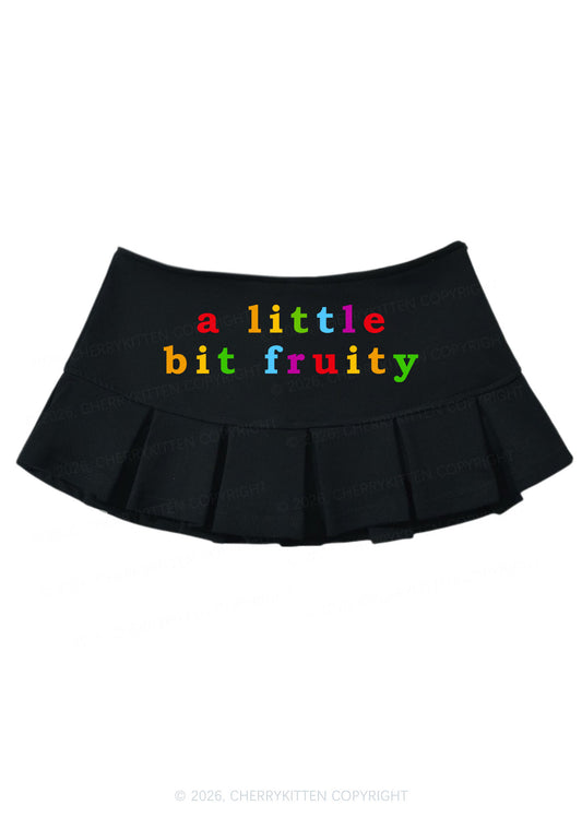 A Little Bit Fruity Pride Y2K Mini Pleated Skirts Cherrykitten