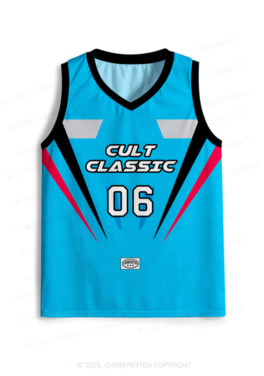 Custom Blue Cult Classic Y2K Sport Jersey Tank Cherrykitten