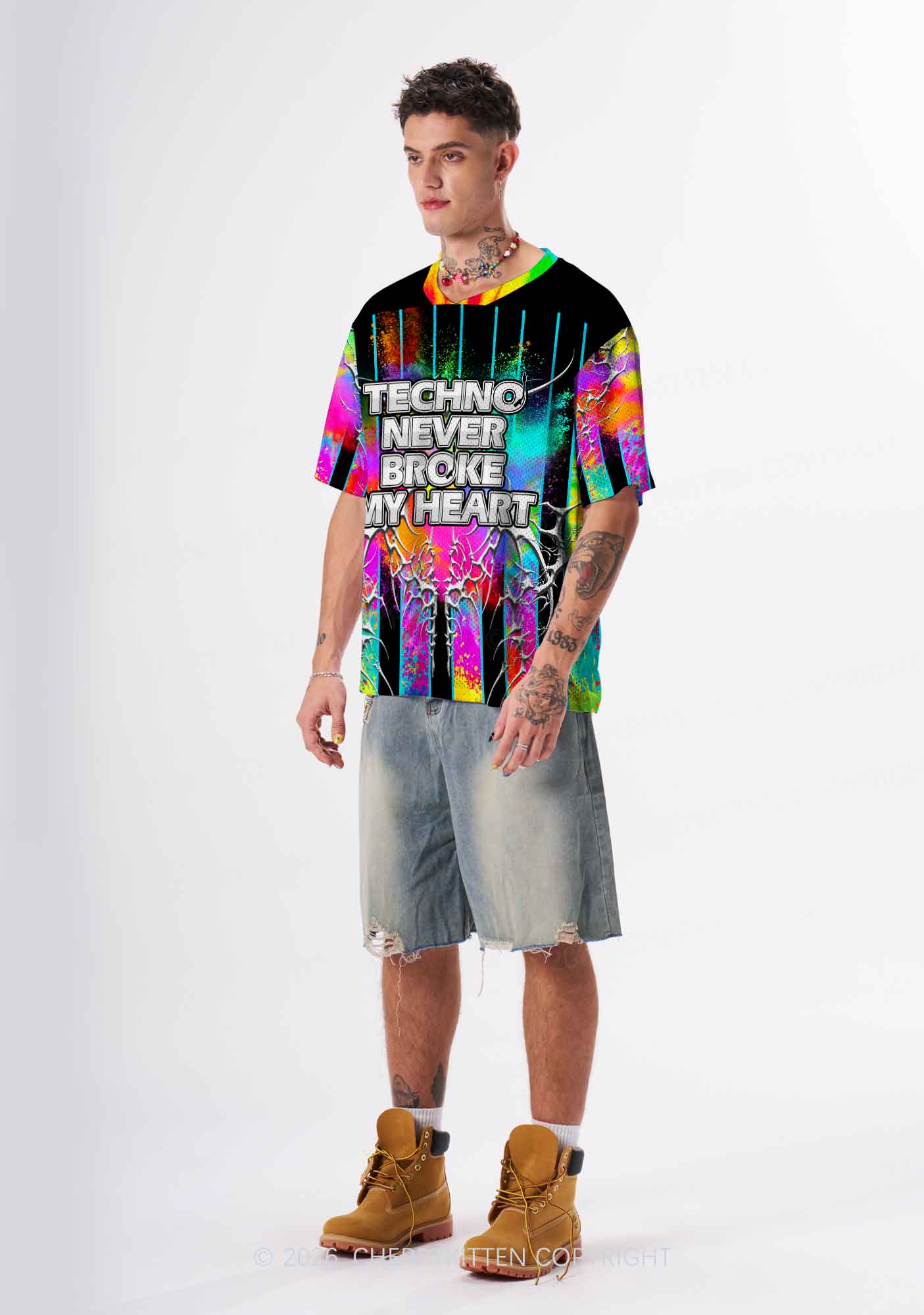 Techno Never Broke My Heart Y2K Sport Jersey Shirts Cherrykitten