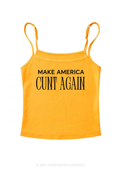 Make America Cxxt Again Y2K Spaghetti Strap Cami Cherrykitten