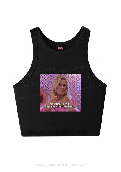 I Just Got Manicure Y2K Crop Tank Top Cherrykitten