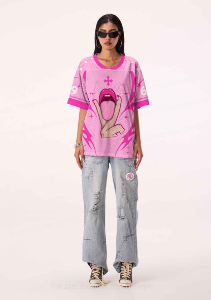 Lesbian Kissing Pride Y2K Sport Jersey Shirts Cherrykitten