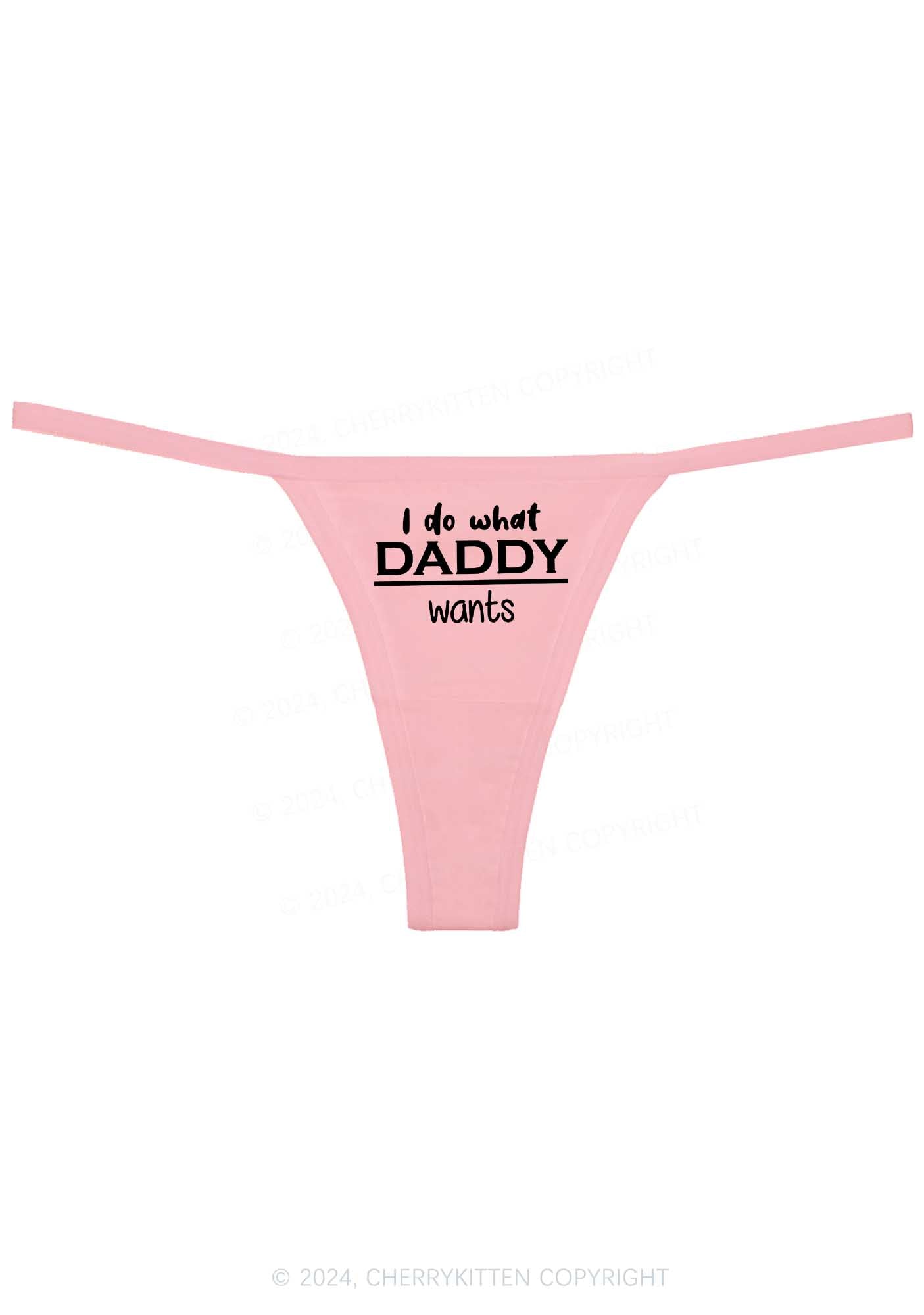 Do What Daddy Wants Y2K Flat String Thong Cherrykitten