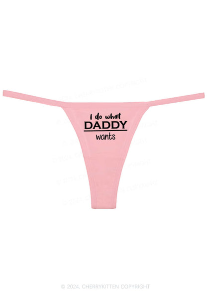 Do What Daddy Wants Y2K Flat String Thong Cherrykitten