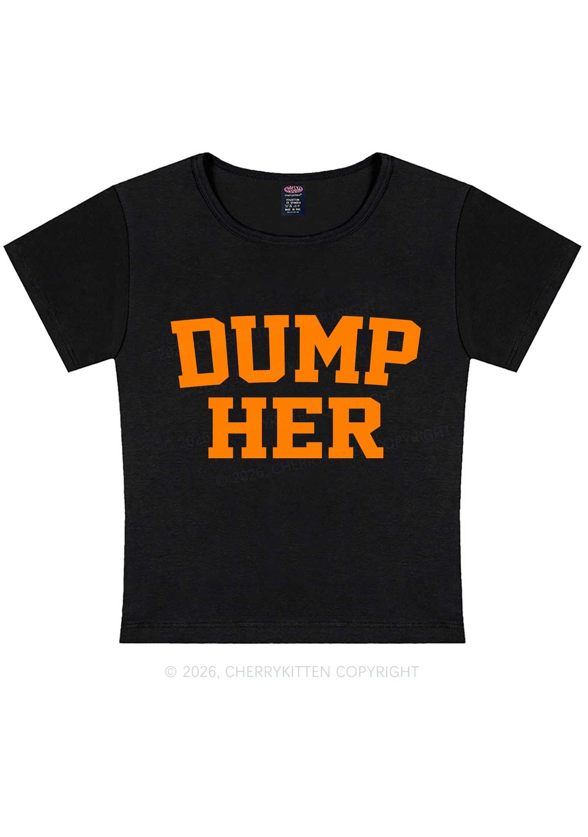 Dump Her Y2K Baby Tee Cherrykitten