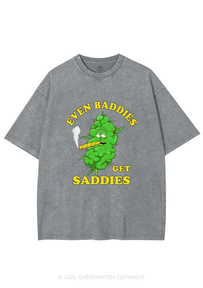 Baddie Smoker Y2K Washed Tee Cherrykitten