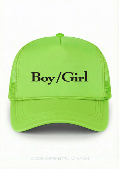 Boy Or Girl Pride Y2K Trucker Hat Cherrykitten