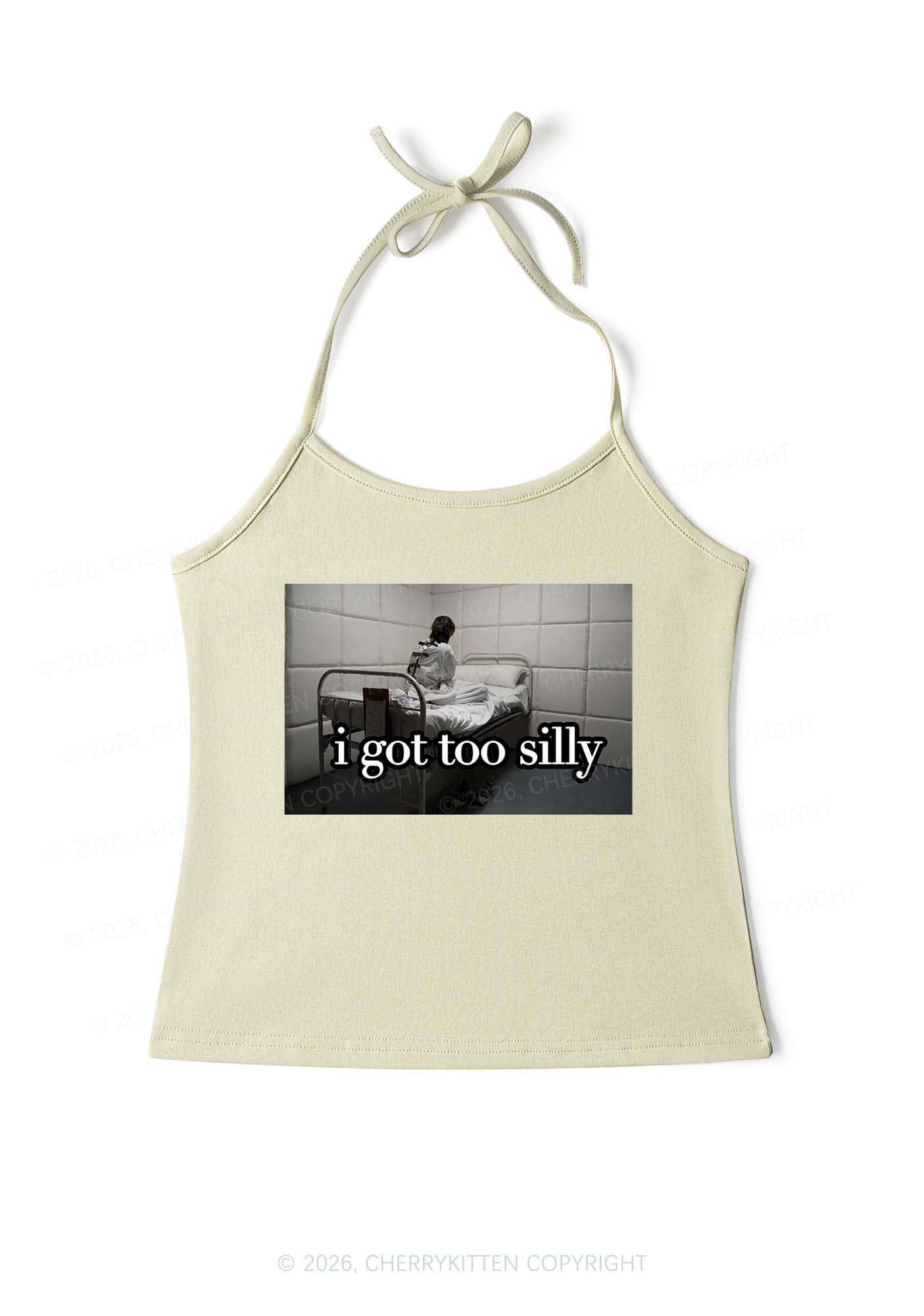 I Got Too Silly Y2K Halter Neck Cami Cherrykitten