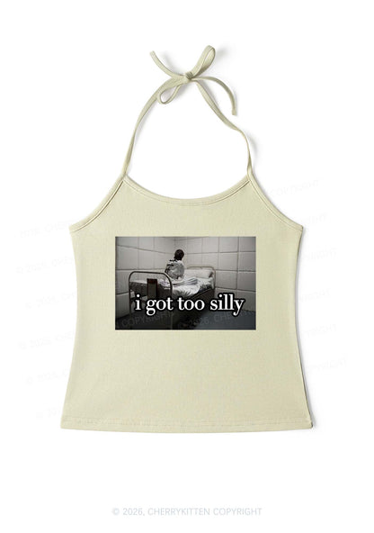 I Got Too Silly Y2K Halter Neck Cami Cherrykitten