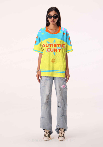 Autistic Cxxt Stars Y2K Sport Jersey Shirts Cherrykitten
