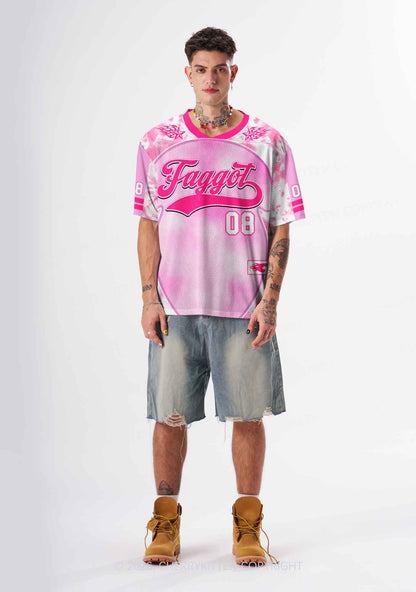 Pink Tie Dye Faggot Pride Y2K Sport Jersey Shirts Cherrykitten