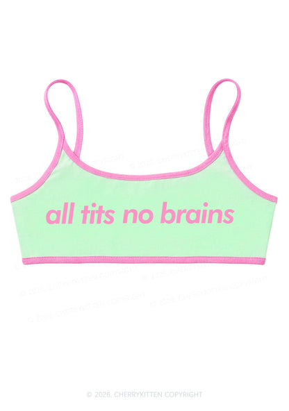 All Txts No Brains Y2K Super Crop Cami Cherrykitten