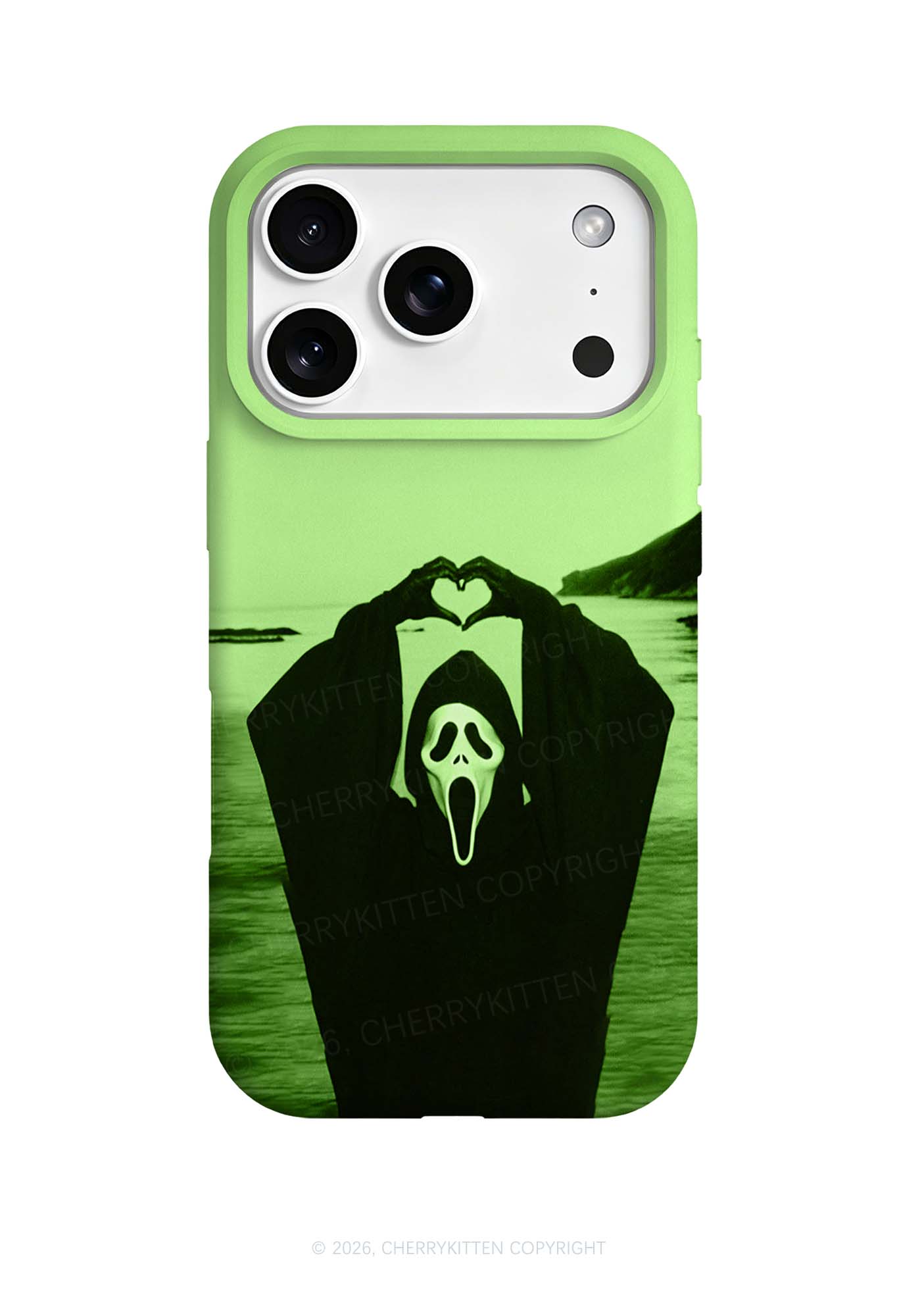 Halloween Seaside Ghost Heart Y2K Phone Case Cherrykitten