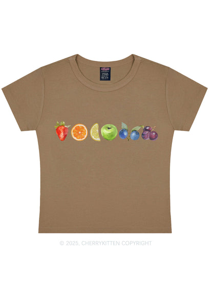 Six Fruity Y2K Baby Tee Cherrykitten